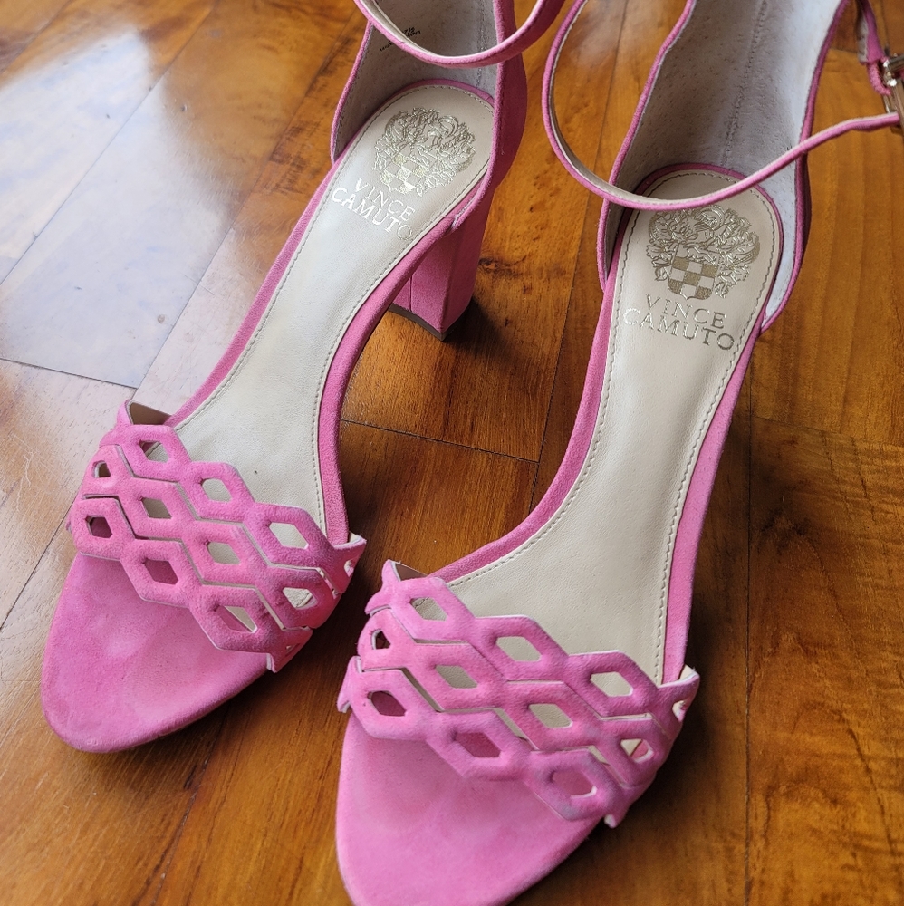 Pink Strappy Heels